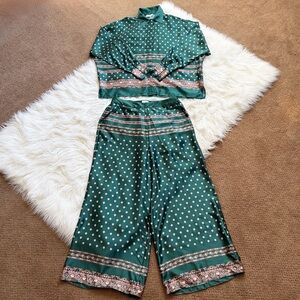 Christy Lynn Rosario Top Marta Pant Set Jade Tile Large L